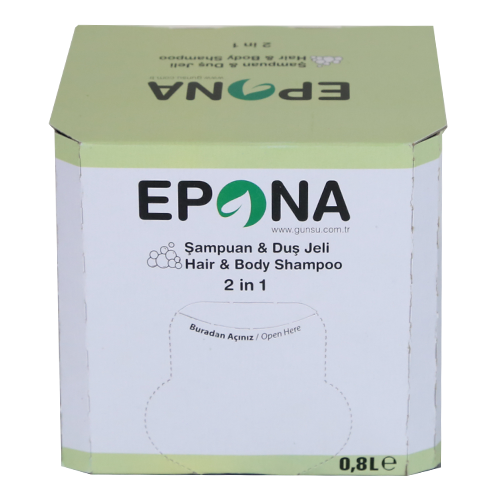 EPONA 2 İN 1 Şampuan & Duş Jeli Serum Kartuş 800 ML