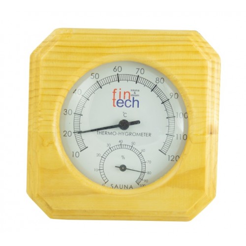 Ahşap Termometre Higrometre Tek Saat İçinde